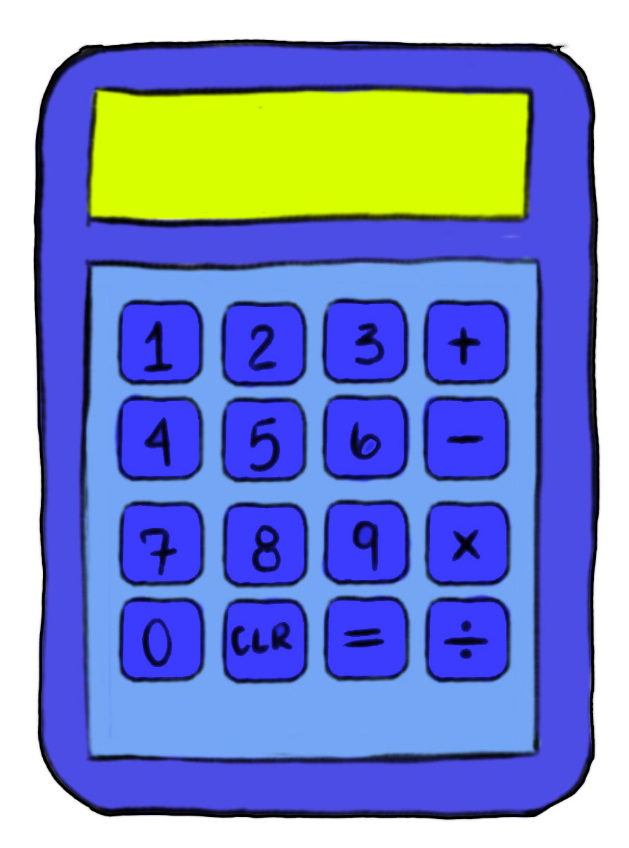Drawing of Calculator