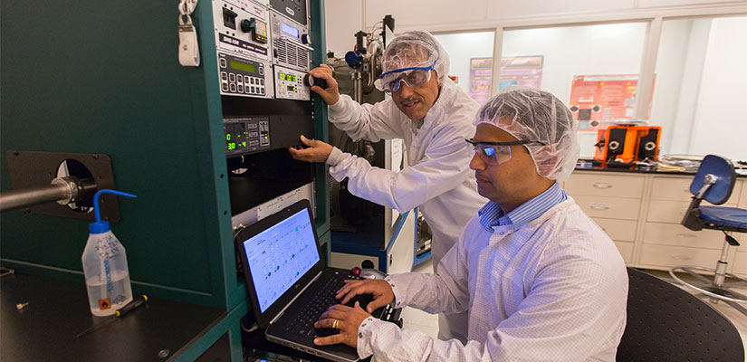 Two Engineers Working in a Lab