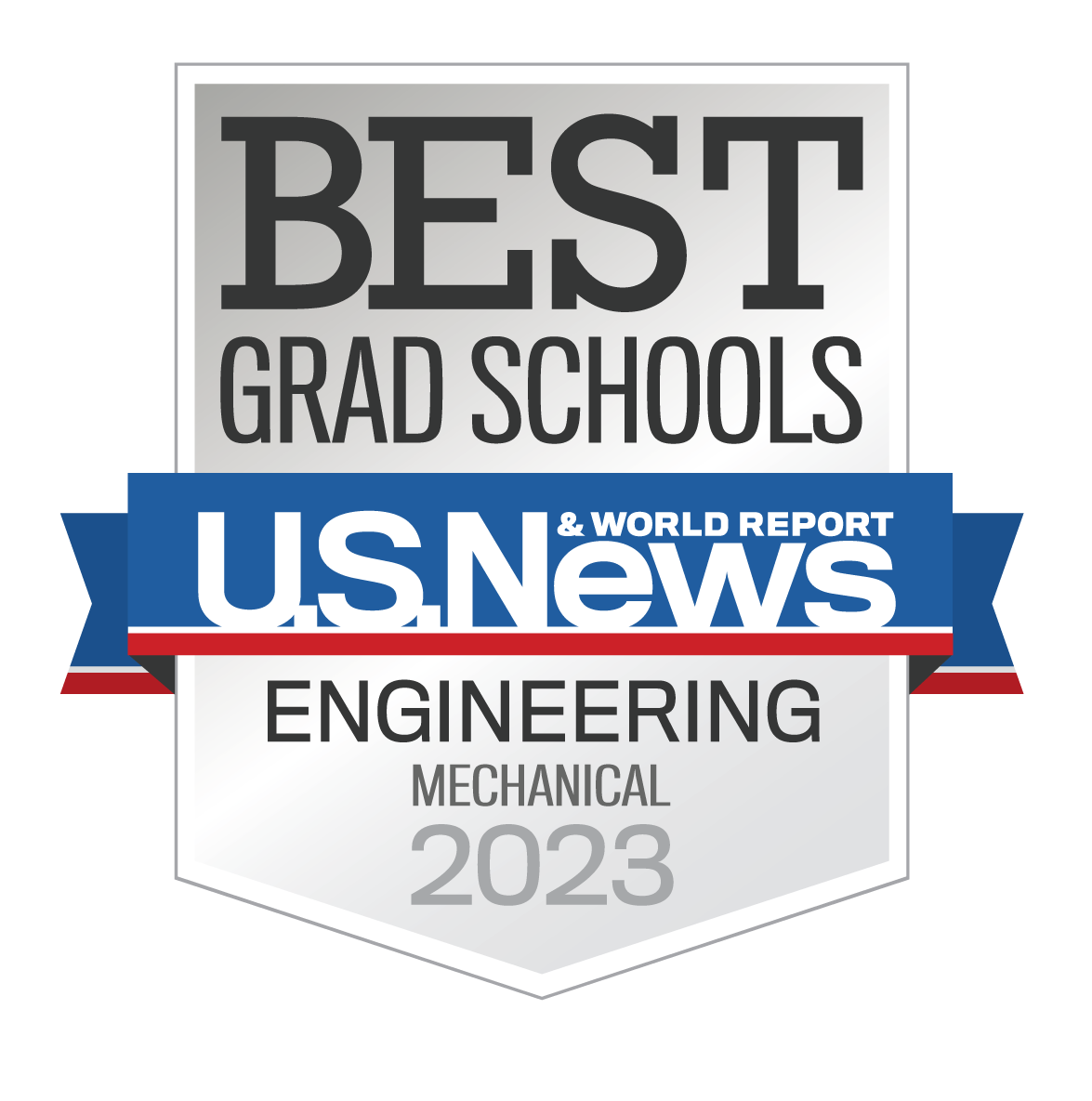 U.S. News & World Report badge for mechanical engineering