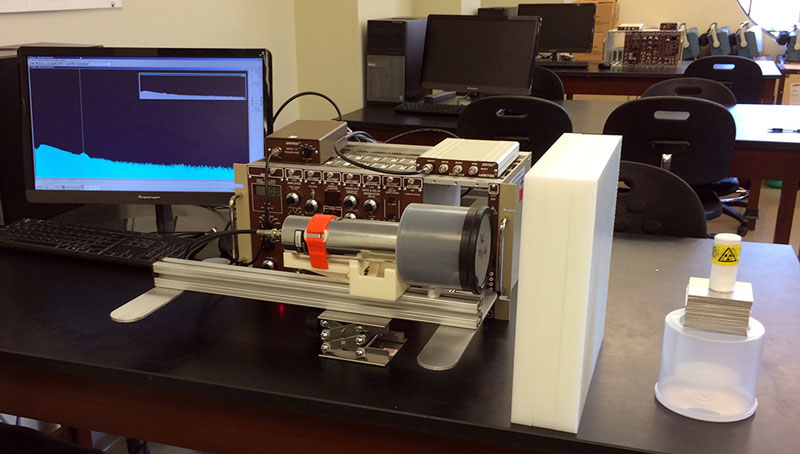 Student Designed & Built Neutron and Gamma-Ray Detector in the Radiation Detection Lab