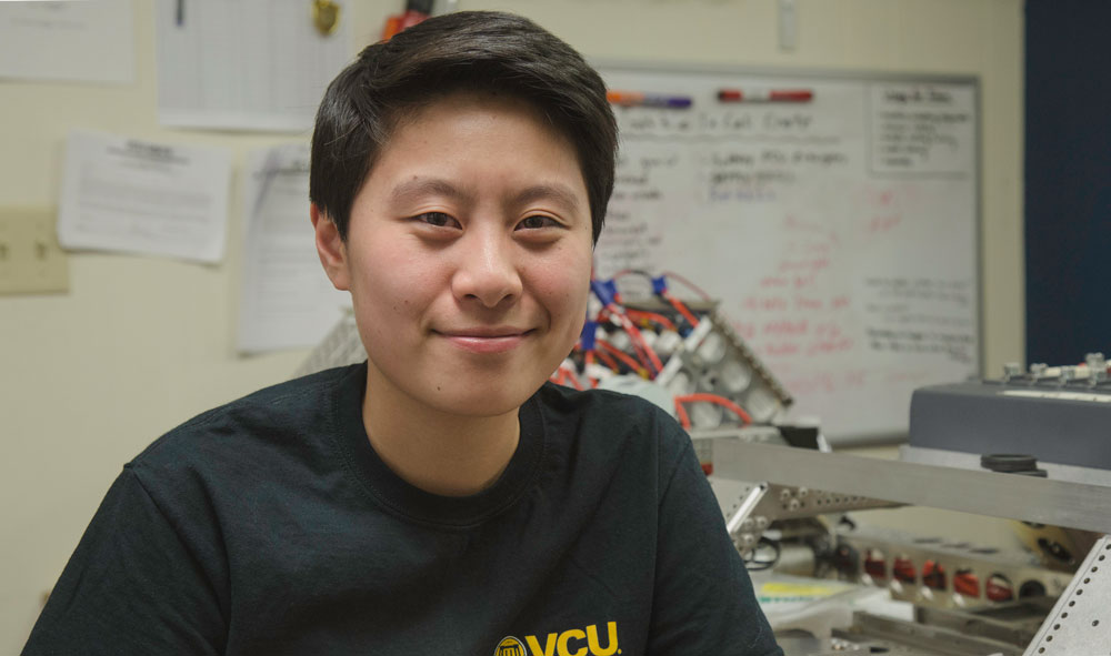 Tammi Chen parlayed skills honed on her high school robotics team to become lead machinist for Hyperloop at VCU.