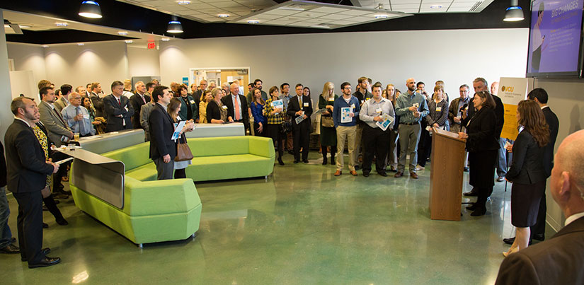 Image of Attendees at the Biotech 8 Open House