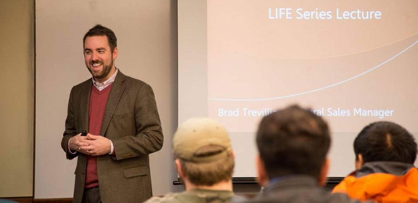 Brad Trevillian presenting Life Lecture Series