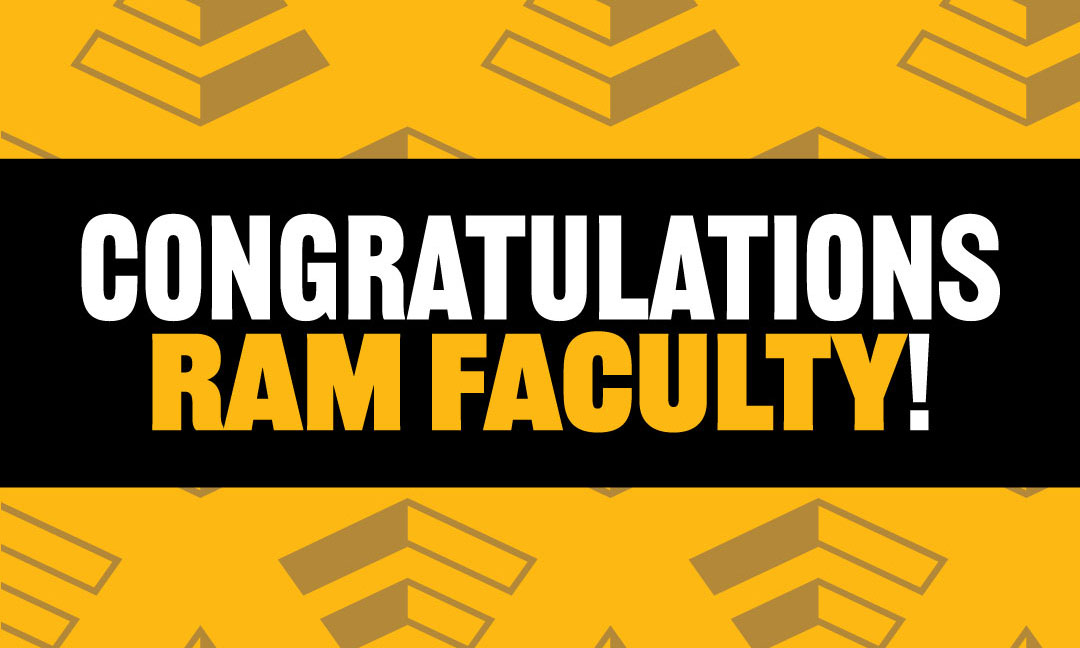 graphic containing the words congratulation ram faculty