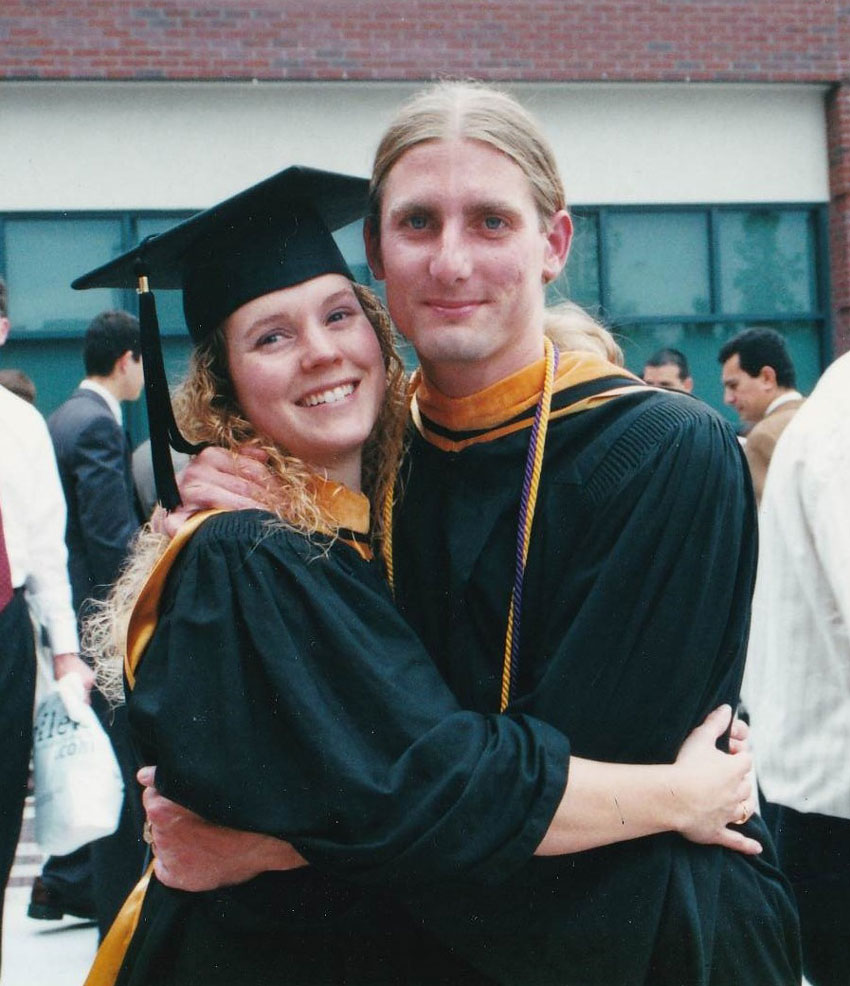 image of Julia and Nicholas Cain at graduation