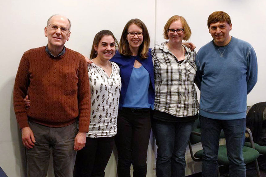 image of Ellen with researchers and professors